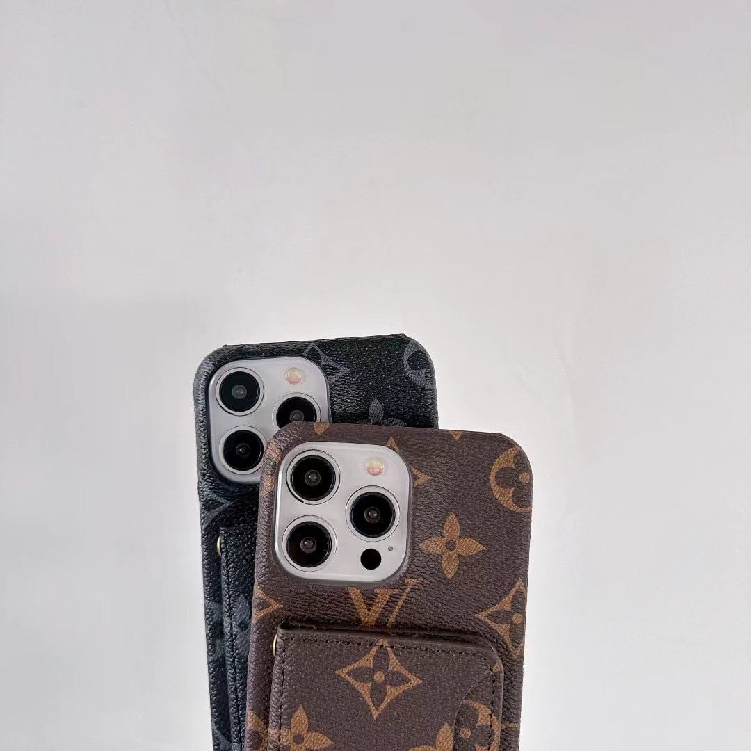 HypedEffects Classic Louis Vuitton iPhone 15 Case with Integrated Wallet