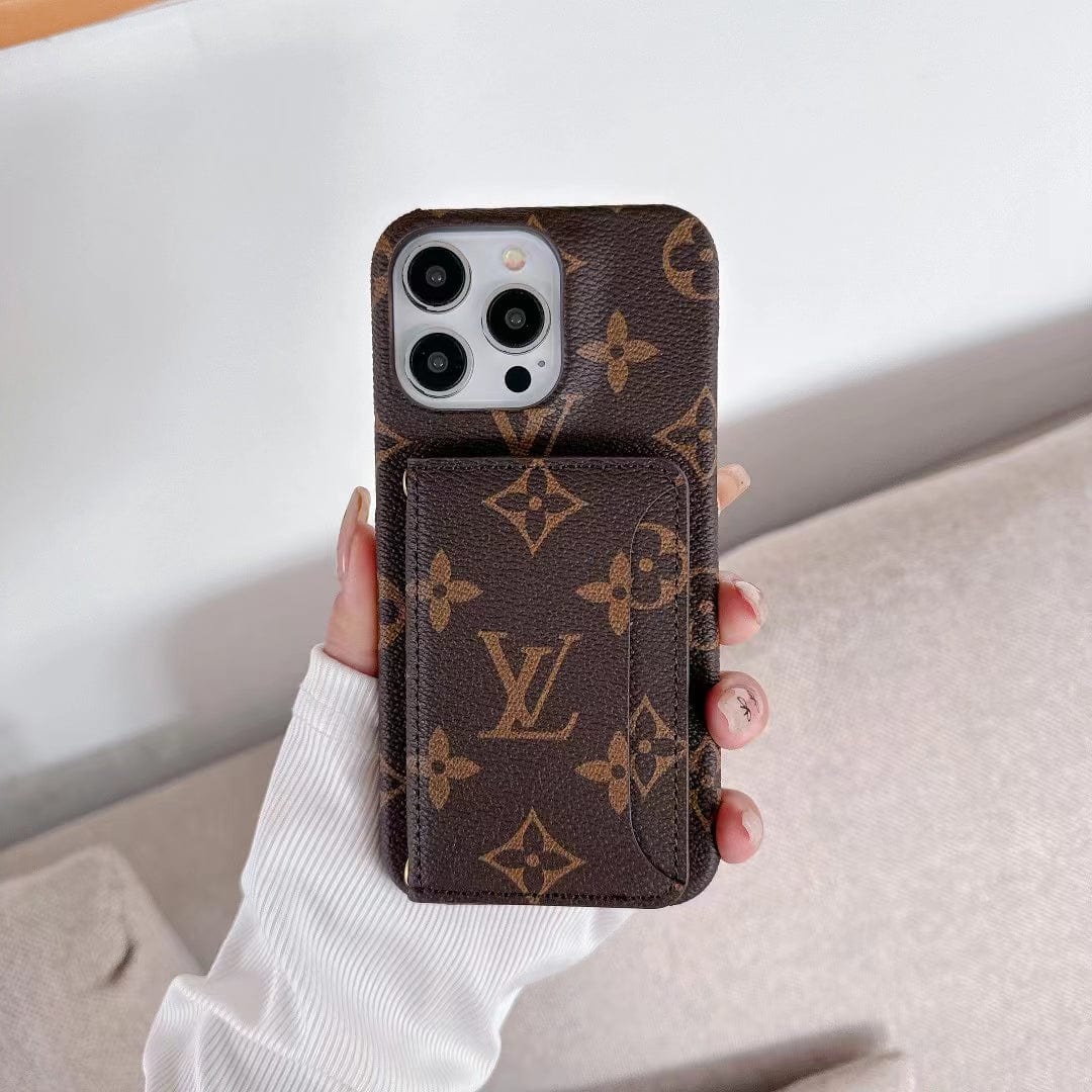 HypedEffects Classic Louis Vuitton iPhone 15 Case with Integrated Wallet