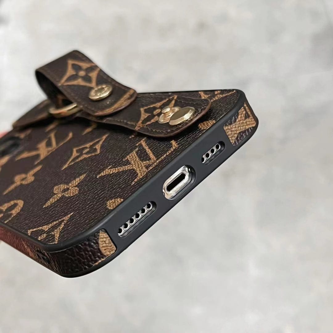 HypedEffects Classic Louis Vuitton iPhone Case With Handle | iPhone 12 to iPhone 15