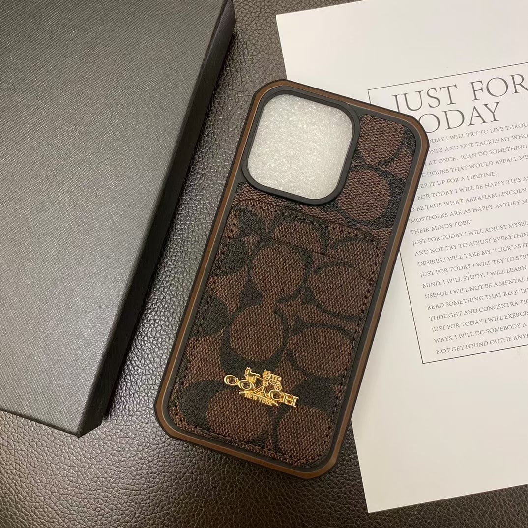 HypedEffects Coach Signature Canvas iPhone Cases with Card Holder
