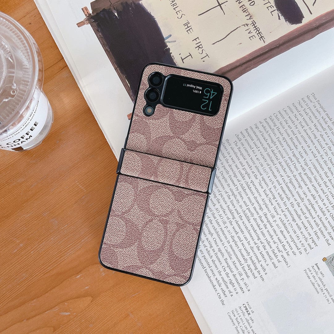 HypedEffects Coach Z Flip Samsung Phone Case with Finger Strap