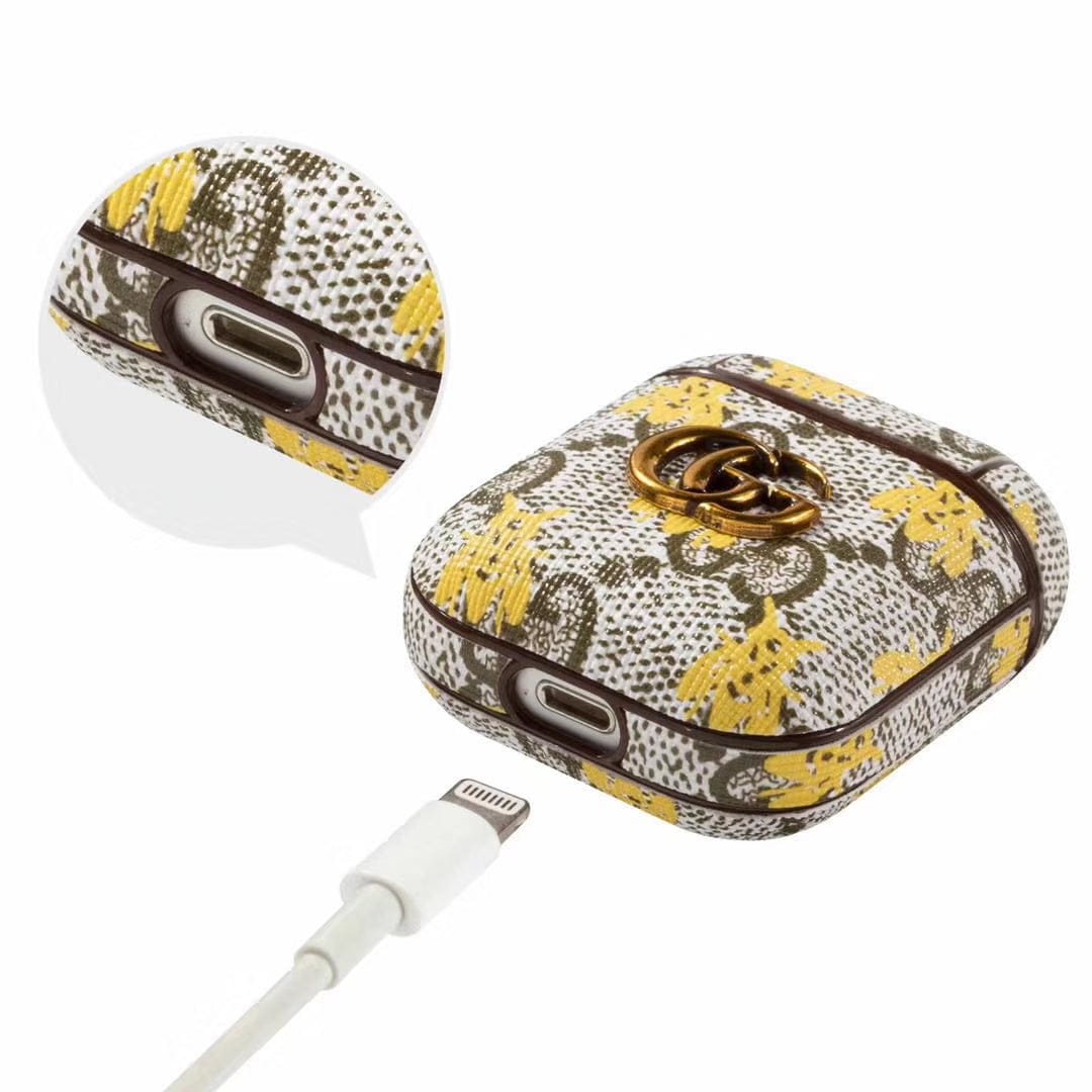 HypedEffects Colorful Gucci Airpods 3 Case | Airpods 1 & 2 leather case