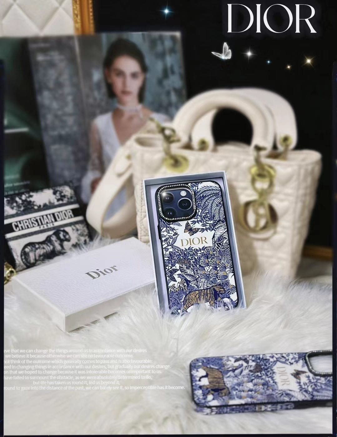 HypedEffects Floral Blue iPhone 15 Pro Max Cover