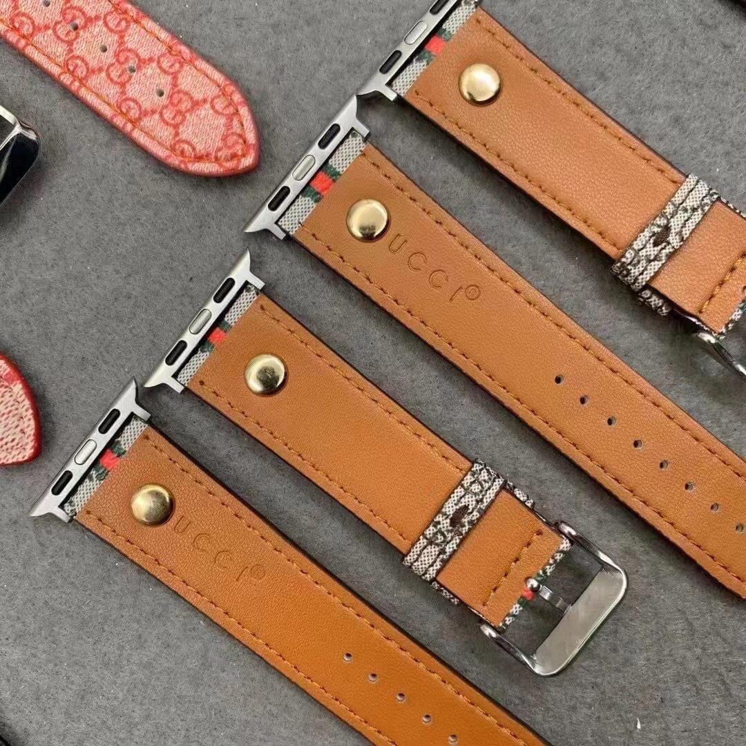 HypedEffects Premium Leather Gucci Watch Band 38/40/41/42/44/45/49 mm