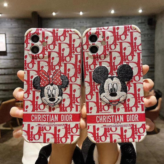 HypedEffects CD iPhone Case - Leather Fabric Cover