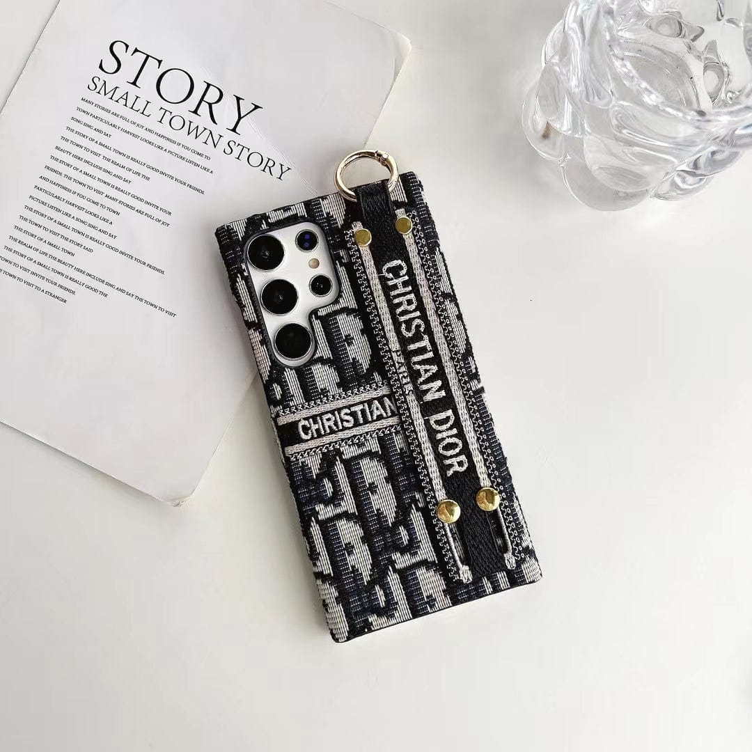 HypedEffects Christian Dior Designer Phone Case For Samsung with Hand strap