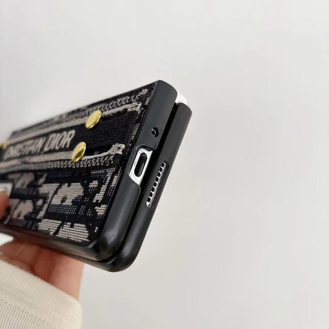 HypedEffects Christian Dior Samsung Z Flip/Z Fold Phone Case with Hand Strap – Samsung Fold Models