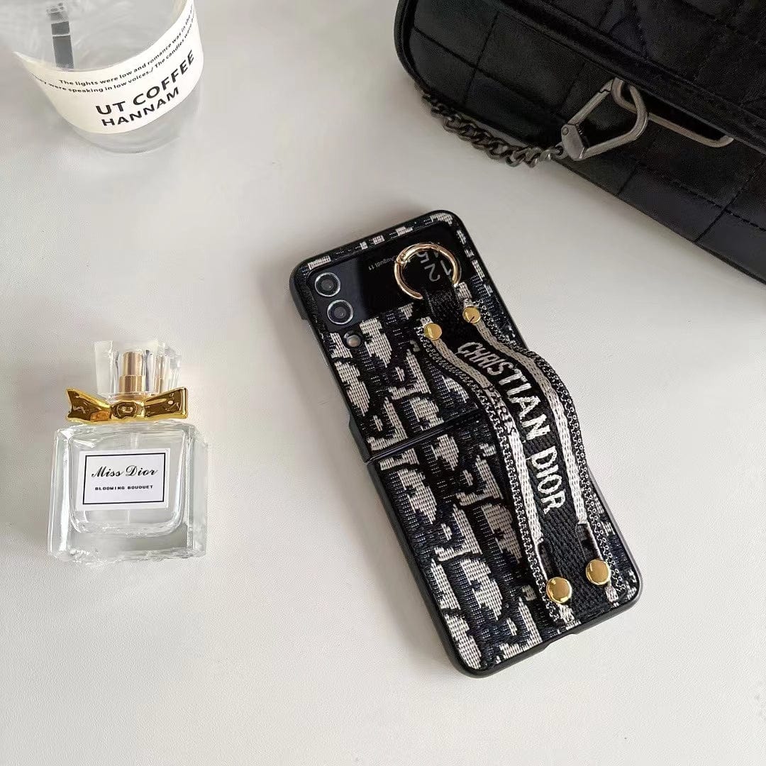 HypedEffects Christian Dior Samsung Z Flip/Z Fold Phone Case with Hand Strap – Samsung Fold Models