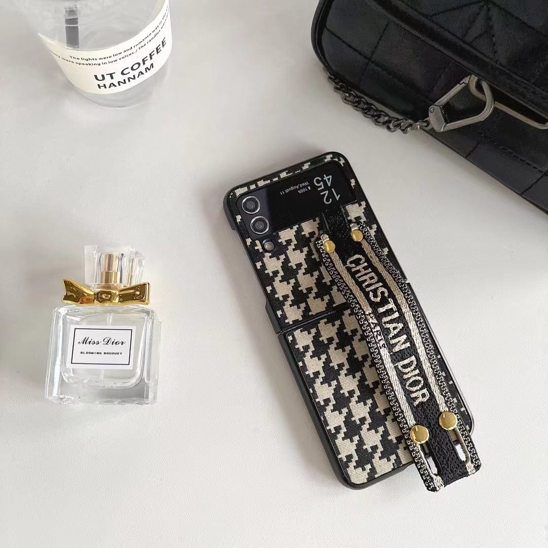 HypedEffects Christian Dior Samsung Z Flip/Z Fold Phone Case with Hand Strap – Samsung Fold Models