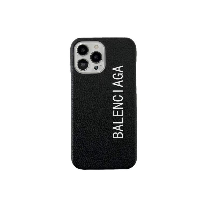 HypedEffects Classic Black Leather iPhone Cover