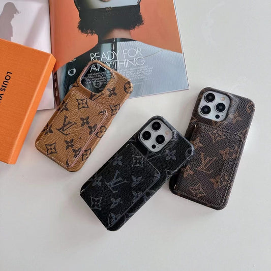 HypedEffects Classic Louis Vuitton iPhone 15 Case with Integrated Wallet