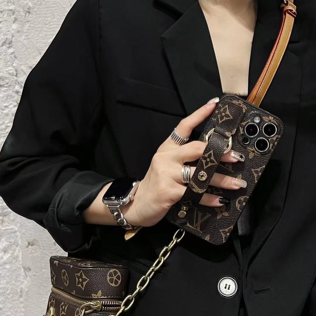 HypedEffects Classic Louis Vuitton iPhone Case With Handle | iPhone 12 to iPhone 15