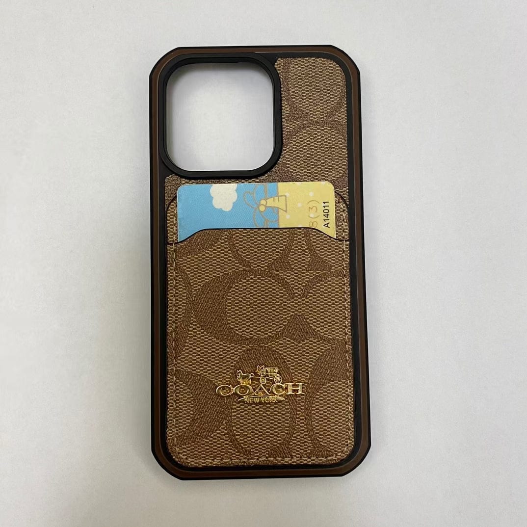 HypedEffects Coach Signature Canvas iPhone Cases with Card Holder