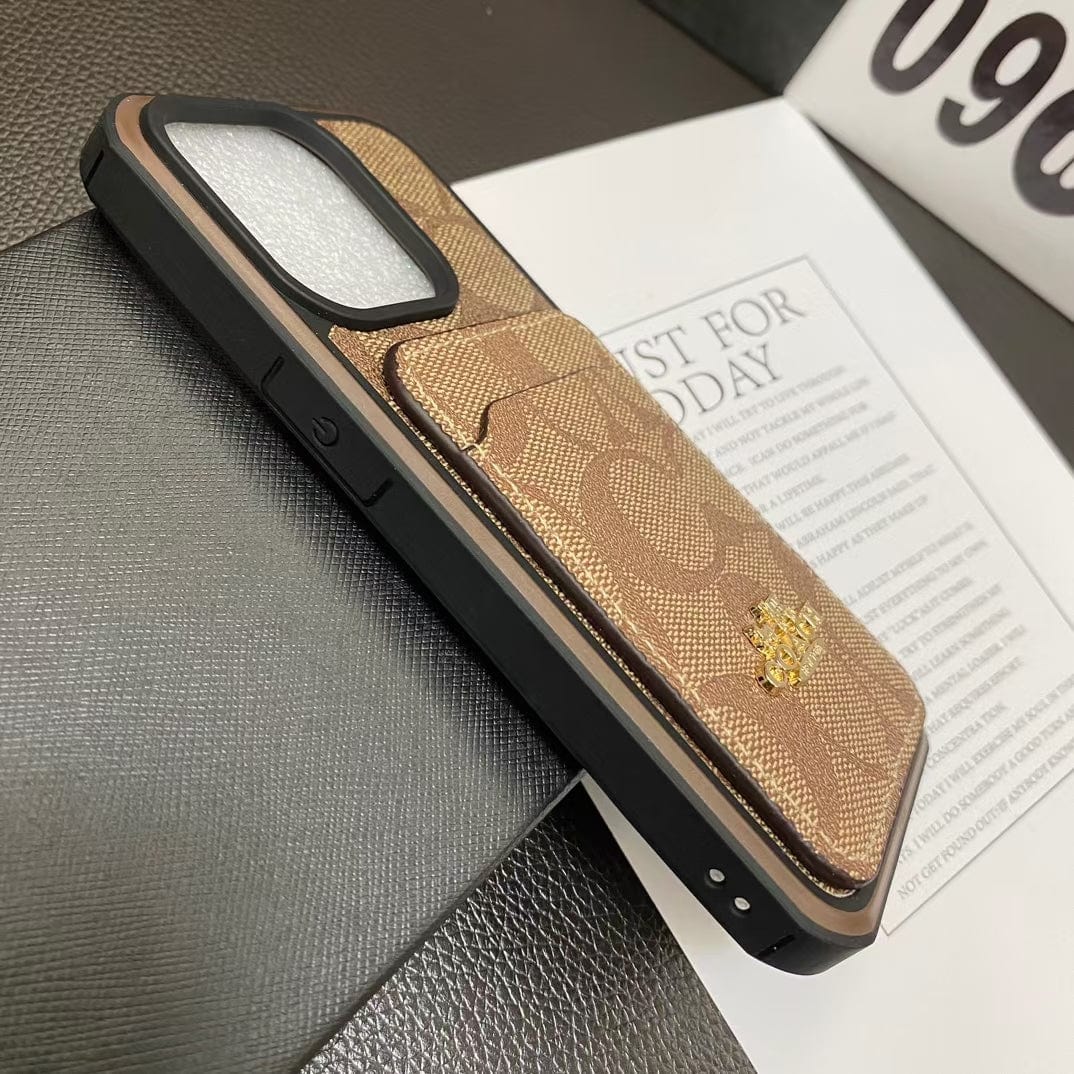 HypedEffects Coach Signature Canvas iPhone Cases with Card Holder