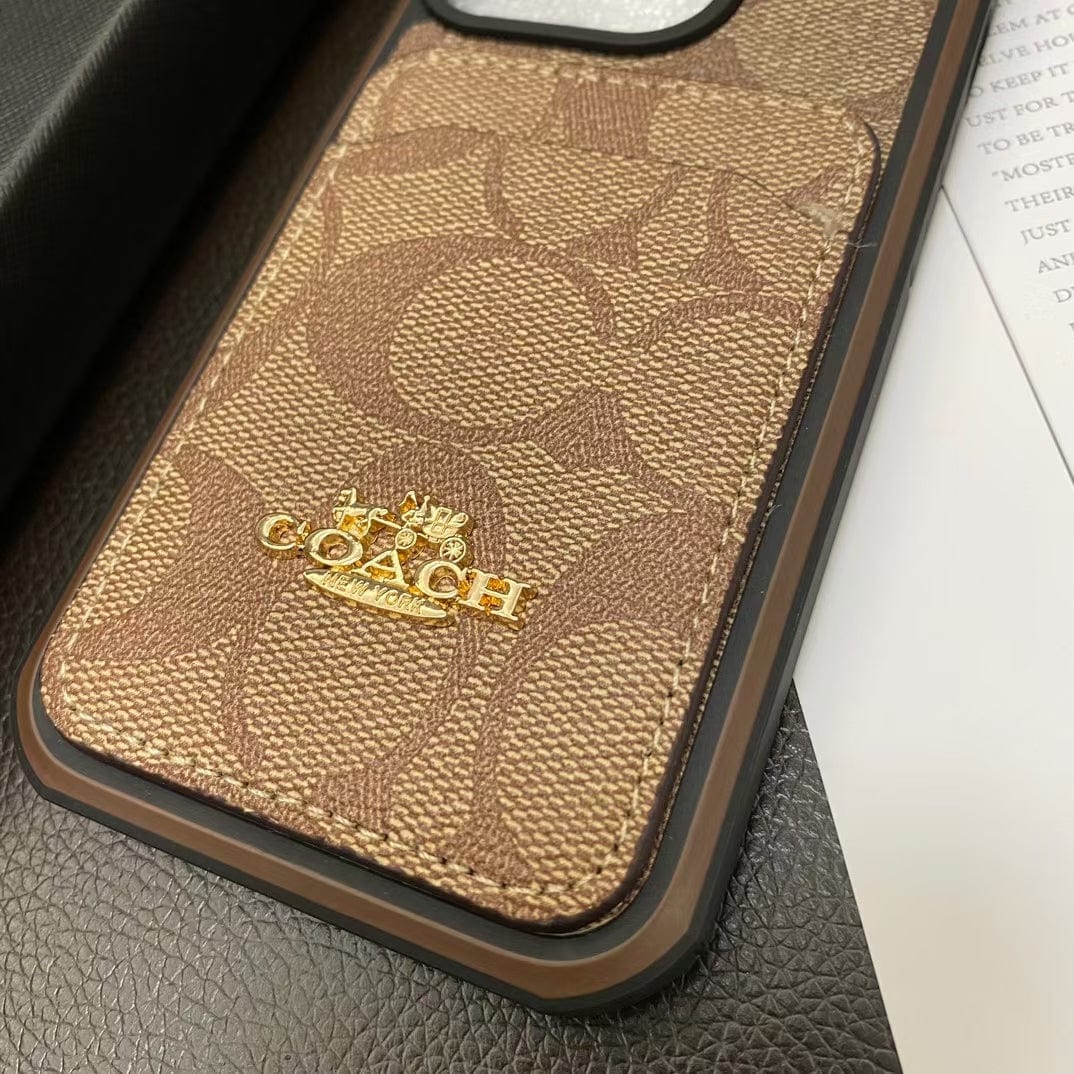 HypedEffects Coach Signature Canvas iPhone Cases with Card Holder