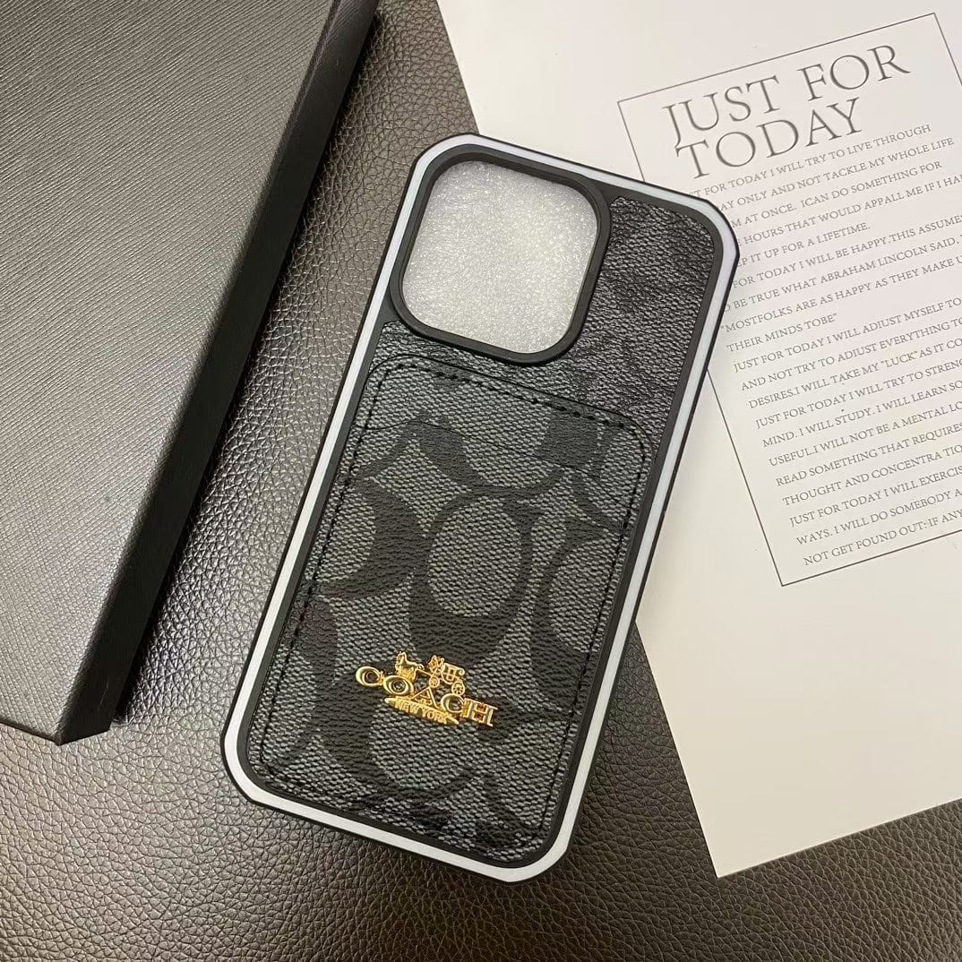 HypedEffects Coach Signature Canvas iPhone Cases with Card Holder
