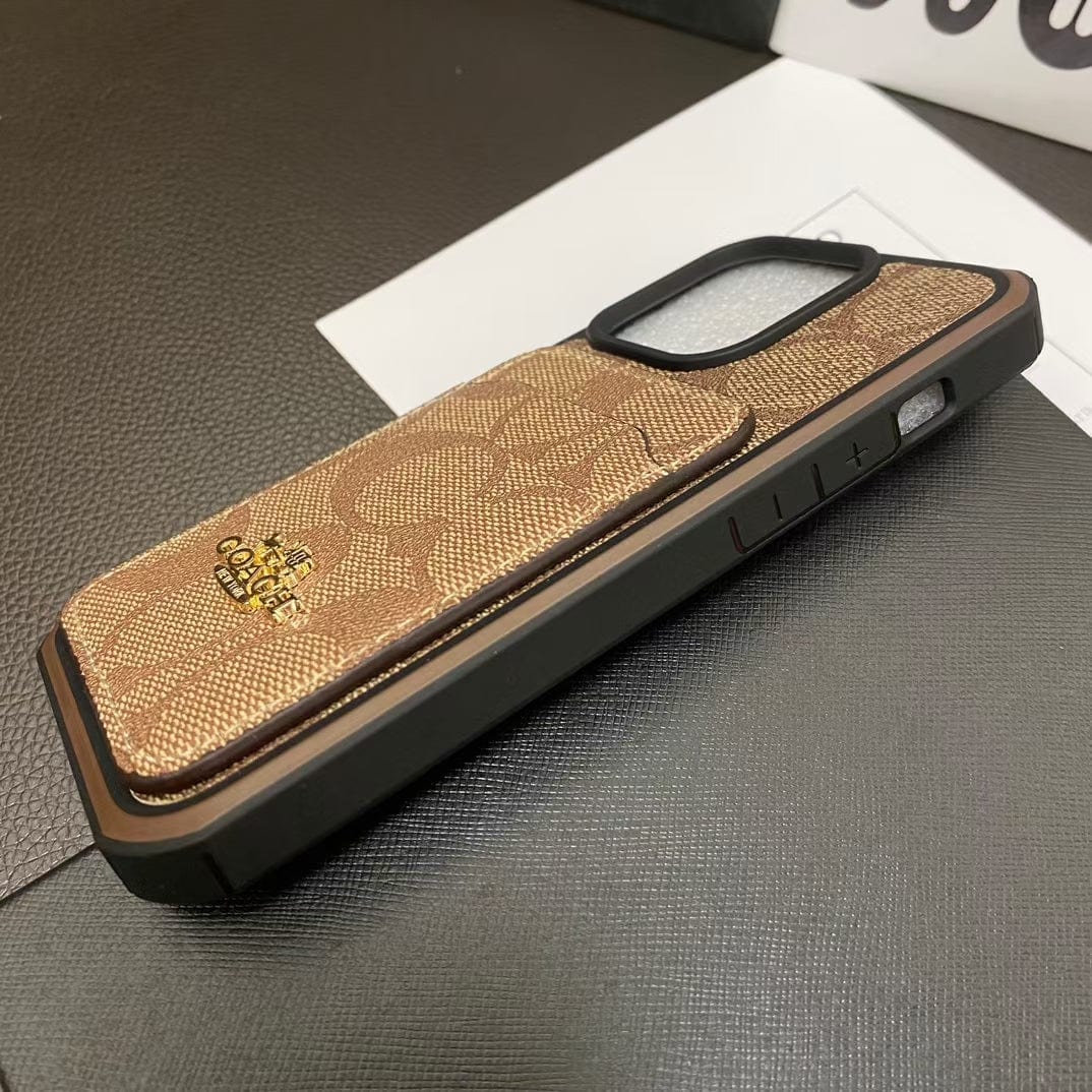 HypedEffects Coach Signature Canvas iPhone Cases with Card Holder