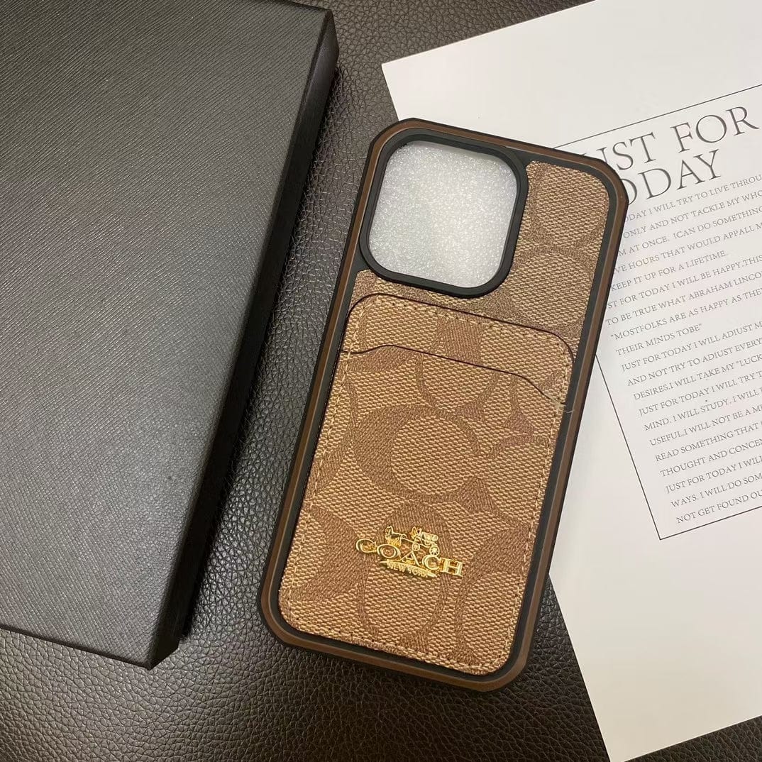 HypedEffects Coach Signature Canvas iPhone Cases with Card Holder
