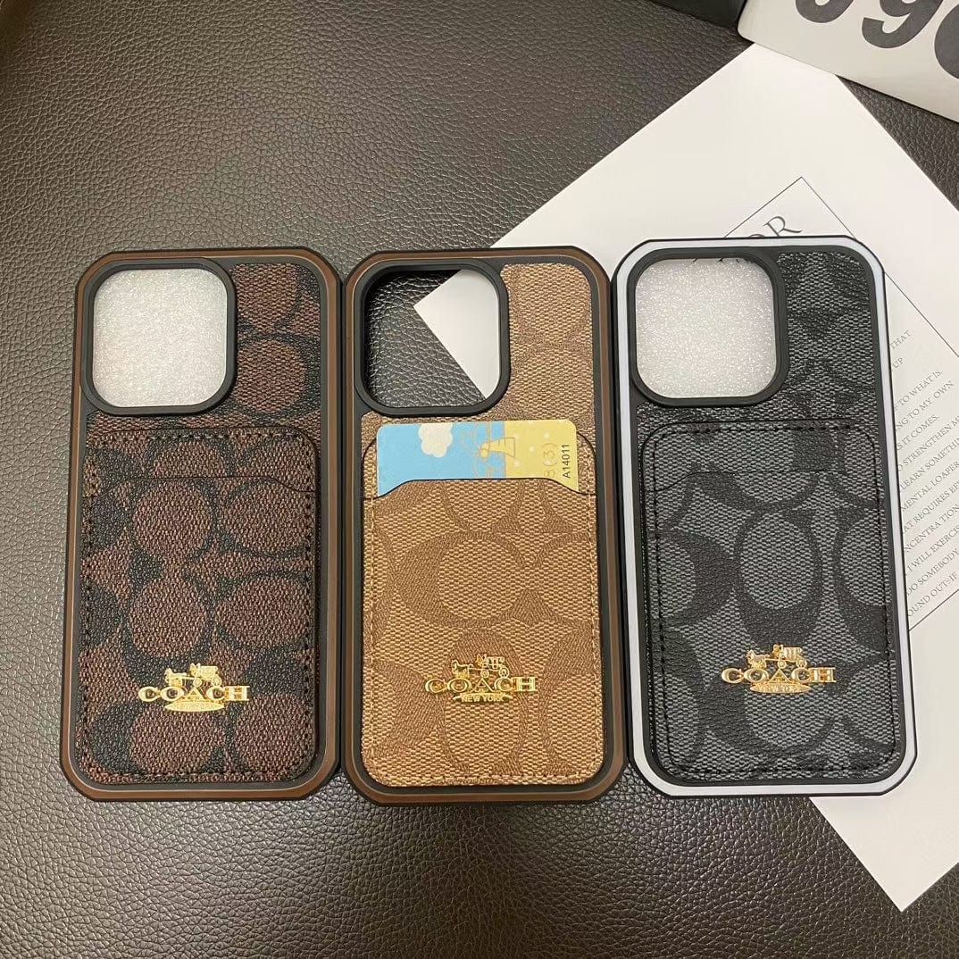 HypedEffects Coach Signature Canvas iPhone Cases with Card Holder