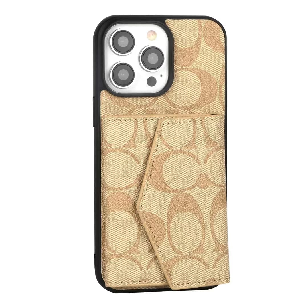 HypedEffects Coach Signature iPhone Case with Card Holder – Available for iPhone 11 to iPhone 16