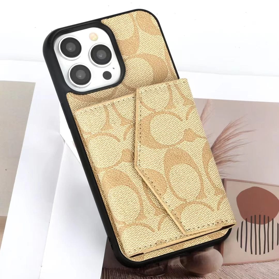 HypedEffects Coach Signature iPhone Case with Card Holder – Available for iPhone 11 to iPhone 16
