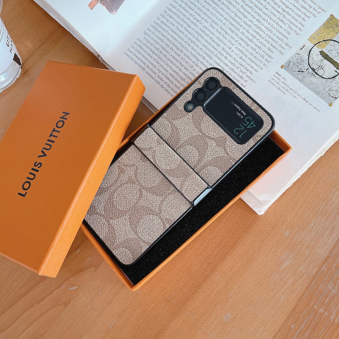 HypedEffects Coach Z Flip Samsung Phone Case with Finger Strap