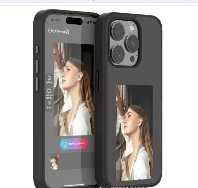 HypedEffects E-Ink Phone Case for iPhone 15