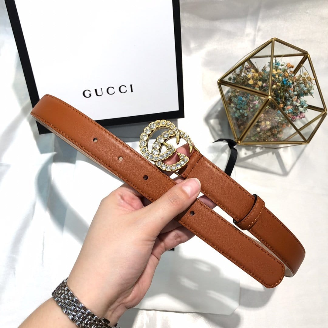 HypedEffects Fashioned Brown Leather Fashioned Belt for women