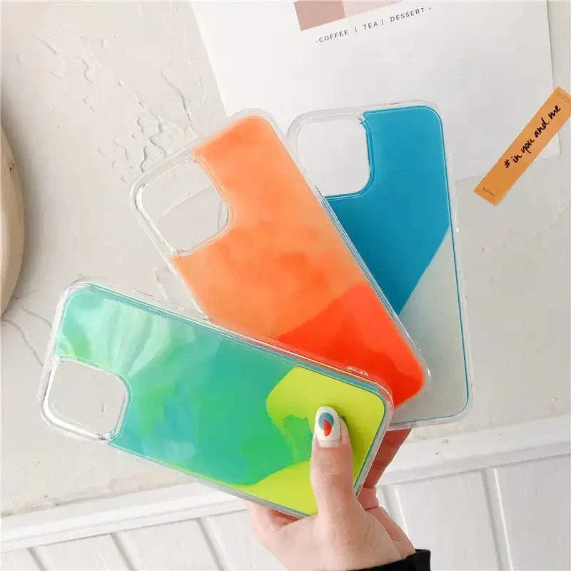 HypedEffects Quicksand Luminous Phone Case For iPhone 12 11 12 Pro Max XR XS Max X