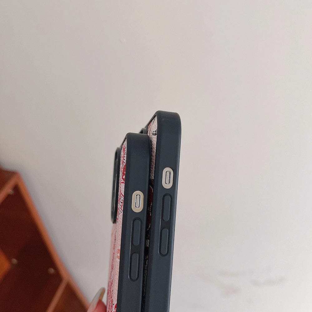 HypedEffects Red and Pink Louis Vuitton iPhone Cases - Perfect Fit for Various iPhone Models