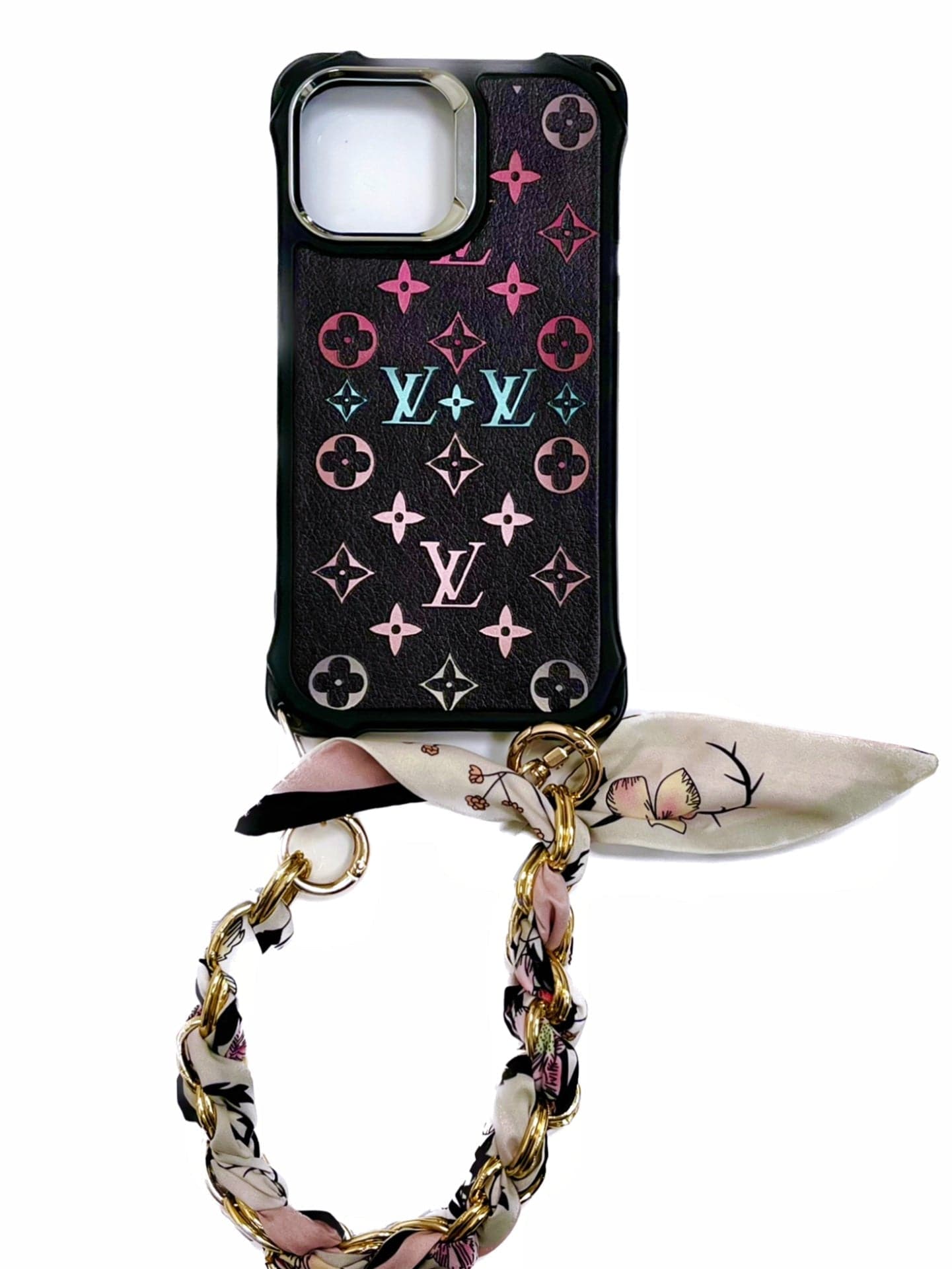 HypedEffects Stylish TPU Louis Vuitton iPhone Case with Elegant Handle
