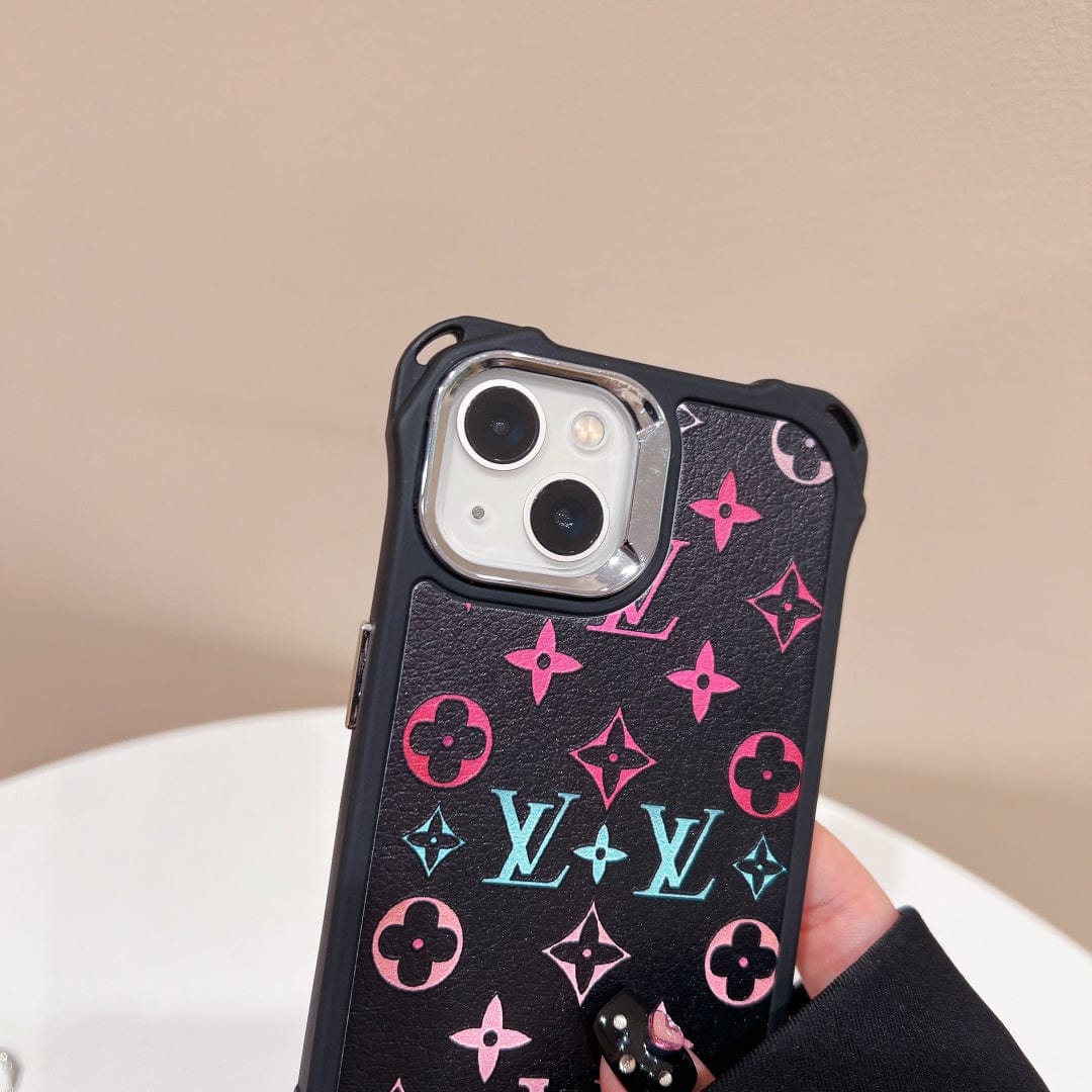 HypedEffects Stylish TPU Louis Vuitton iPhone Case with Elegant Handle