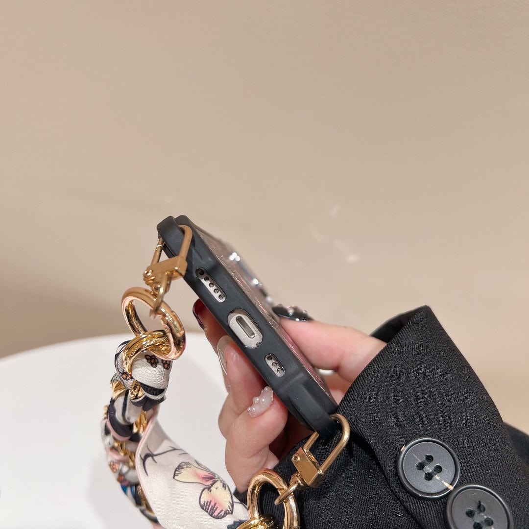 HypedEffects Stylish TPU Louis Vuitton iPhone Case with Elegant Handle