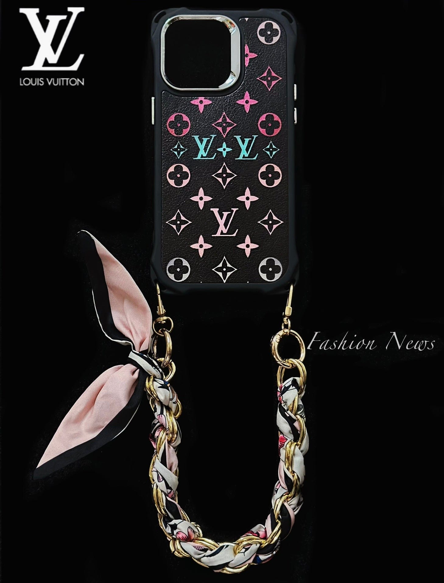 HypedEffects Stylish TPU Louis Vuitton iPhone Case with Elegant Handle