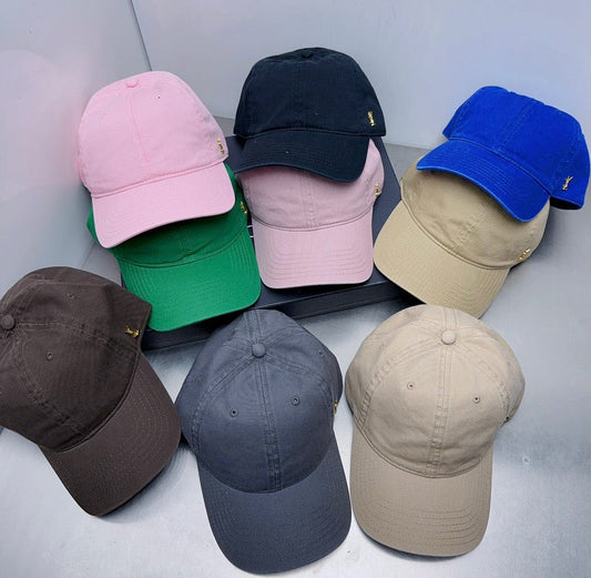 HypedEffects Yves Saint Laurent Gold YSL Embellished Cap